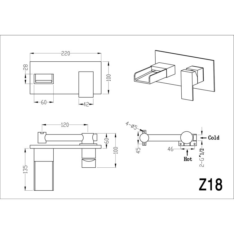 Belfry Bathroom Chun Waterfall Tap Wayfair.co.uk